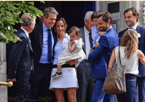 Anna Eberstein with her husband and children